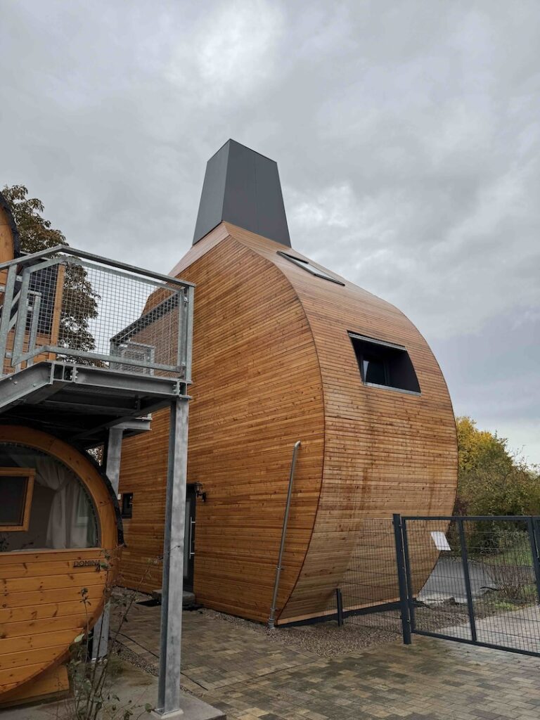 Außenaufnahme des Bocksbeutel Ferienhauses in Volkach