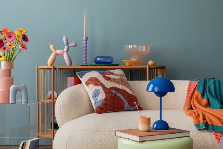 Bunte Farben, der dopamin deco trend in wuerzburg